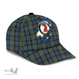 Scottish MacNicol Hunting Family Crest In Me Style Tartan Cap ScotsTee Shop - Tartan Plaid - scotstee.com