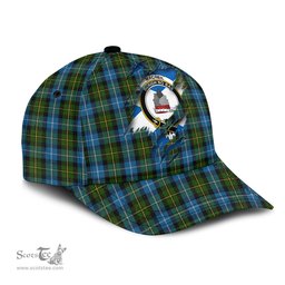 Scottish MacNeil of Barra Family Crest In Me Style Tartan Cap ScotsTee Shop - Tartan Plaid - scotstee.com