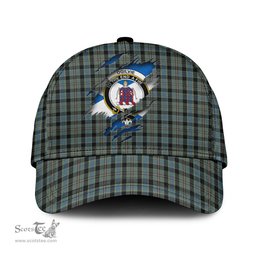 Scottish Ogilvie (Ogilvy) Hunting Family Crest In Me Style Tartan Cap ScotsTee Shop - Tartan Plaid - scotstee.com