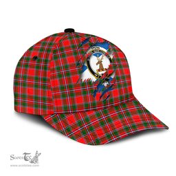 Scottish Spens Modern Family Crest In Me Style Tartan Cap ScotsTee Shop - Tartan Plaid - scotstee.com