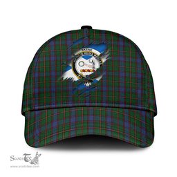 Scottish Skene Family Crest In Me Style Tartan Cap ScotsTee Shop - Tartan Plaid - scotstee.com