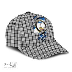 Scottish Wallace Dress Family Crest In Me Style Tartan Cap ScotsTee Shop - Tartan Plaid - scotstee.com