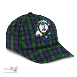Scottish Rose Hunting Family Crest In Me Style Tartan Cap ScotsTee Shop - Tartan Plaid - scotstee.com