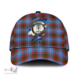 Scottish Preston Family Crest In Me Style Tartan Cap ScotsTee Shop - Tartan Plaid - scotstee.com