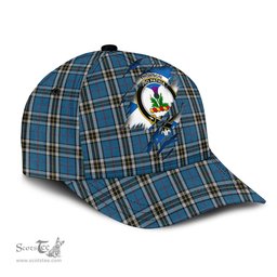 Scottish Thomson Dress Blue Family Crest In Me Style Tartan Cap ScotsTee Shop - Tartan Plaid - scotstee.com