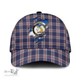 Scottish Stewart of Appin Hunting Dress Family Crest In Me Style Tartan Cap ScotsTee Shop - Tartan Plaid - scotstee.com