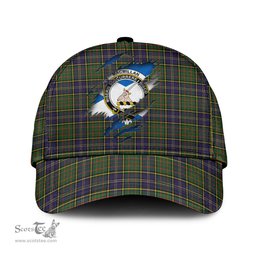 Scottish MacMillan Hunting Modern Family Crest In Me Style Tartan Cap ScotsTee Shop - Tartan Plaid - scotstee.com