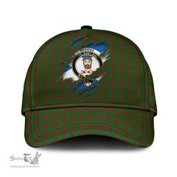 Scottish Menzies Family Crest In Me Style Tartan Cap ScotsTee Shop - Tartan Plaid - scotstee.com