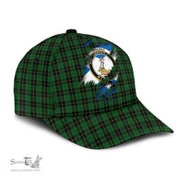 Scottish Wallace Hunting Family Crest In Me Style Tartan Cap ScotsTee Shop - Tartan Plaid - scotstee.com