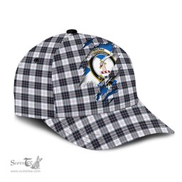 Scottish MacRae Dress Modern Family Crest In Me Style Tartan Cap ScotsTee Shop - Tartan Plaid - scotstee.com