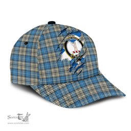 Scottish Napier Ancient Family Crest In Me Style Tartan Cap ScotsTee Shop - Tartan Plaid - scotstee.com