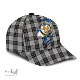 Scottish MacPherson Dress Family Crest In Me Style Tartan Cap ScotsTee Shop - Tartan Plaid - scotstee.com