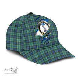 Scottish MacNeil of Colonsay Ancient Family Crest In Me Style Tartan Cap ScotsTee Shop - Tartan Plaid - scotstee.com
