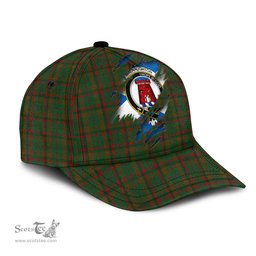 Scottish Macnaughton Hunting Family Crest In Me Style Tartan Cap ScotsTee Shop - Tartan Plaid - scotstee.com