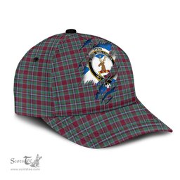 Scottish Spens (Spence) Family Crest In Me Style Tartan Cap ScotsTee Shop - Tartan Plaid - scotstee.com