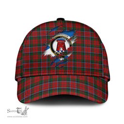 Scottish MacNaughton Family Crest In Me Style Tartan Cap ScotsTee Shop - Tartan Plaid - scotstee.com