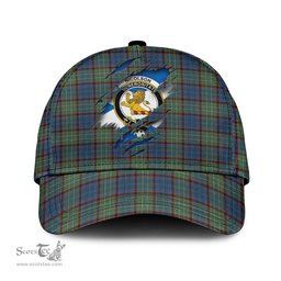 Scottish Nicolson Hunting Ancient Family Crest In Me Style Tartan Cap ScotsTee Shop - Tartan Plaid - scotstee.com
