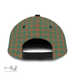 Scottish Menzies Green Ancient Family Crest In Me Style Tartan Cap ScotsTee Shop - Tartan Plaid - scotstee.com