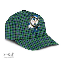 Scottish Murray of Atholl Ancient Family Crest In Me Style Tartan Cap ScotsTee Shop - Tartan Plaid - scotstee.com