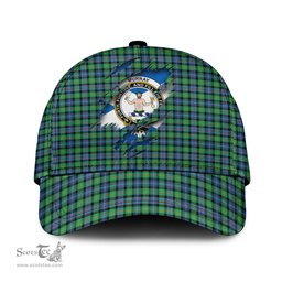 Scottish Murray of Atholl Ancient Family Crest In Me Style Tartan Cap ScotsTee Shop - Tartan Plaid - scotstee.com