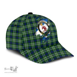 Scottish Spottiswood Family Crest In Me Style Tartan Cap ScotsTee Shop - Tartan Plaid - scotstee.com