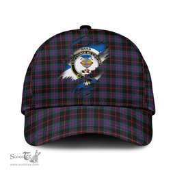 Scottish Nairn Family Crest In Me Style Tartan Cap ScotsTee Shop - Tartan Plaid - scotstee.com