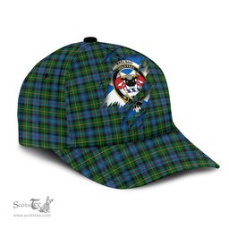 Scottish MacLeod of Skye Family Crest In Me Style Tartan Cap ScotsTee Shop - Tartan Plaid - scotstee.com