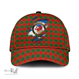 Scottish Moncrieff Modern Family Crest In Me Style Tartan Cap ScotsTee Shop - Tartan Plaid - scotstee.com