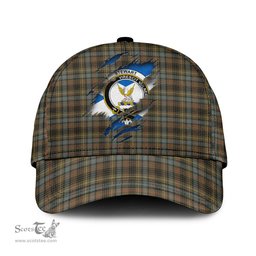 Scottish Stewart Hunting Weathered Family Crest In Me Style Tartan Cap ScotsTee Shop - Tartan Plaid - scotstee.com