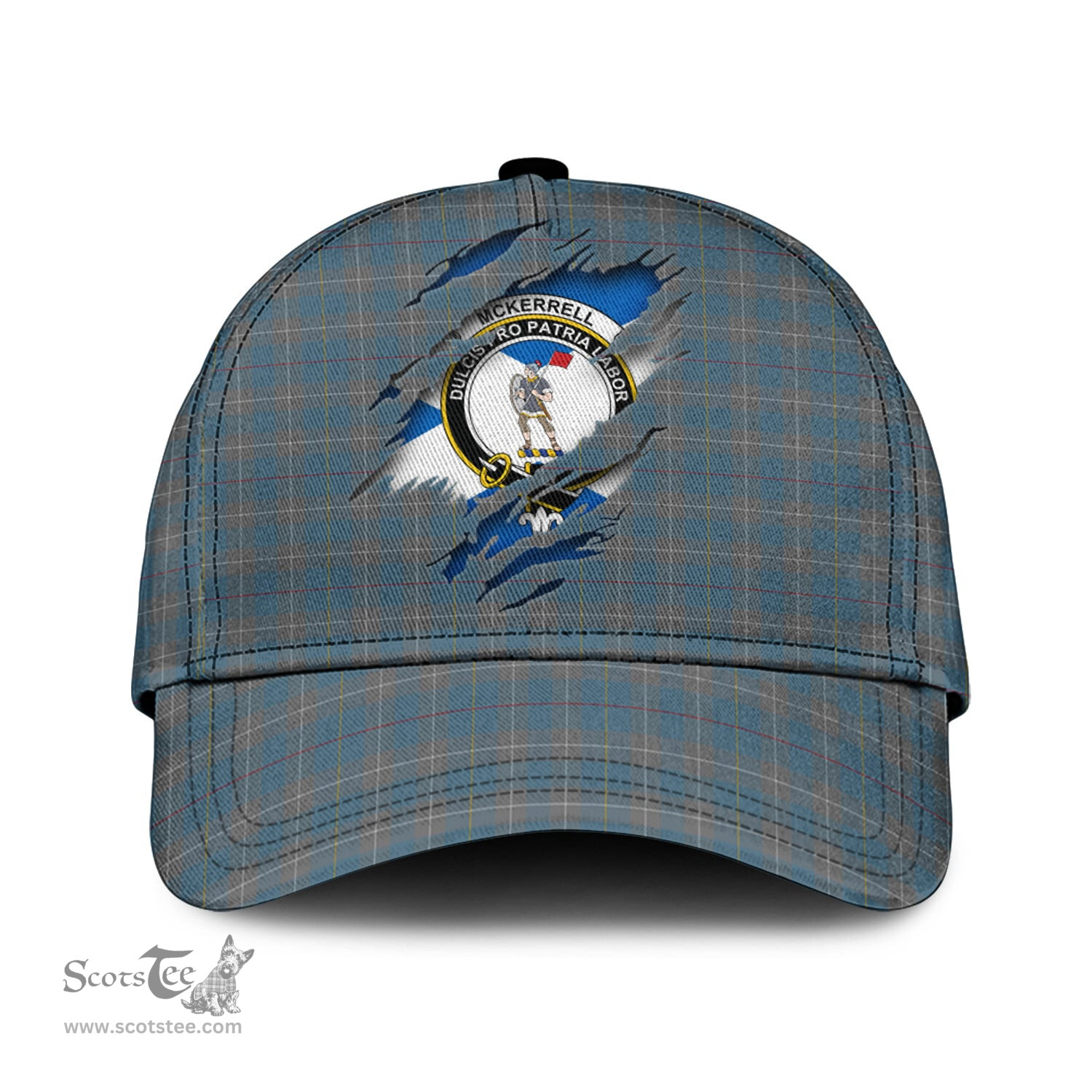 Scottish McKerrell of Hillhouse Dress Family Crest In Me Style Tartan Cap ScotsTee Shop - Tartan Plaid - scotstee.com