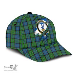 Scottish Stirling Family Crest In Me Style Tartan Cap ScotsTee Shop - Tartan Plaid - scotstee.com