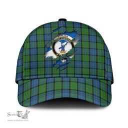 Scottish Stirling Family Crest In Me Style Tartan Cap ScotsTee Shop - Tartan Plaid - scotstee.com