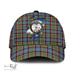 Scottish Glass Family Crest In Me Style Tartan Cap ScotsTee Shop - Tartan Plaid - scotstee.com