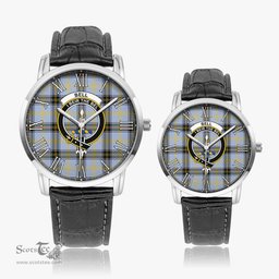 Scottish Bell Family Crest Quartz Watch With Leather Strap - Tartan Watch Instafamous Quartz Leather Strap Plaid Watch Scottish Plaid Tartan Plaid - ScotsTee - scotstee.com