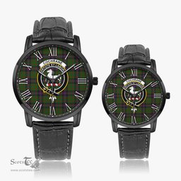 Scottish Cochrane Family Crest Quartz Watch With Leather Strap - Tartan Watch Instafamous Quartz Leather Strap Plaid Watch Scottish Plaid Tartan Plaid - ScotsTee - scotstee.com