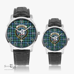 Scottish Galbraith Ancient Family Crest Quartz Watch With Leather Strap - Tartan Watch Instafamous Quartz Leather Strap Plaid Watch Scottish Plaid Tartan Plaid - ScotsTee - scotstee.com