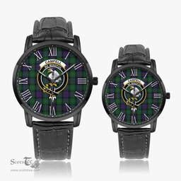 Scottish Campbell of Cawdor Family Crest Quartz Watch With Leather Strap - Tartan Watch Instafamous Quartz Leather Strap Plaid Watch Scottish Plaid Tartan Plaid - ScotsTee - scotstee.com