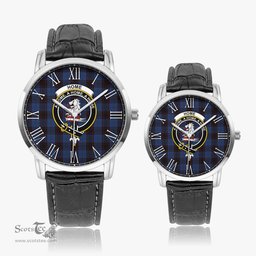 Scottish Home (Hume) Family Crest Quartz Watch With Leather Strap - Tartan Watch Instafamous Quartz Leather Strap Plaid Watch Scottish Plaid Tartan Plaid - ScotsTee - scotstee.com