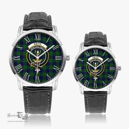Scottish Keith Modern Family Crest Quartz Watch With Leather Strap - Tartan Watch Instafamous Quartz Leather Strap Plaid Watch Scottish Plaid Tartan Plaid - ScotsTee - scotstee.com