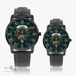 Scottish Keith Modern Family Crest Quartz Watch With Leather Strap - Tartan Watch Instafamous Quartz Leather Strap Plaid Watch Scottish Plaid Tartan Plaid - ScotsTee - scotstee.com