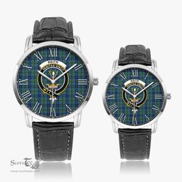 Scottish Keith Family Crest Quartz Watch With Leather Strap - Tartan Watch Instafamous Quartz Leather Strap Plaid Watch Scottish Plaid Tartan Plaid - ScotsTee - scotstee.com