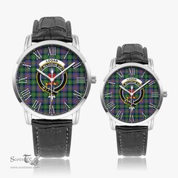 Scottish Logan Ancient Family Crest Quartz Watch With Leather Strap - Tartan Watch Instafamous Quartz Leather Strap Plaid Watch Scottish Plaid Tartan Plaid - ScotsTee - scotstee.com