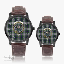 Scottish Murray of Atholl Dress Family Crest Quartz Watch With Leather Strap - Tartan Watch Instafamous Quartz Leather Strap Plaid Watch Scottish Plaid Tartan Plaid - ScotsTee - scotstee.com