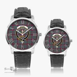 Scottish Spens (Spence) Family Crest Quartz Watch With Leather Strap - Tartan Watch Instafamous Quartz Leather Strap Plaid Watch Scottish Plaid Tartan Plaid - ScotsTee - scotstee.com
