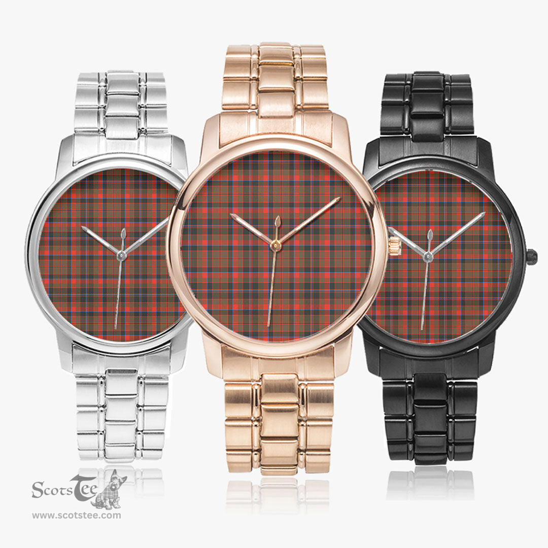 Scottish Cumming Hunting Weathered Watch Tartan Folding Clasp Classic Plaid Watch Scottish Plaid Tartan Plaid - ScotsTee - scotstee.com