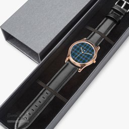 Scottish Cockburn Modern Watch Tartan Leather Strap Classic Plaid Watch Scottish Plaid Tartan Plaid - ScotsTee - scotstee.com