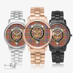 Scottish Drummond of Strathallan Watch Tartan Crest Folding Clasp Classic Plaid Watch Scottish Plaid Tartan Plaid - ScotsTee - scotstee.com