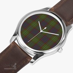 Scottish Cunningham Hunting Modern Watch Tartan Leather Strap Classic Plaid Watch Scottish Plaid Tartan Plaid - ScotsTee - scotstee.com