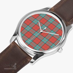 Scottish Dunbar Ancient Watch Tartan Leather Strap Classic Plaid Watch Scottish Plaid Tartan Plaid - ScotsTee - scotstee.com