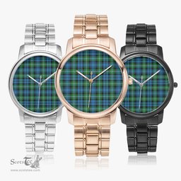 Scottish Lyon Clan Watch Tartan Folding Clasp Classic Plaid Watch Scottish Plaid Tartan Plaid - ScotsTee - scotstee.com